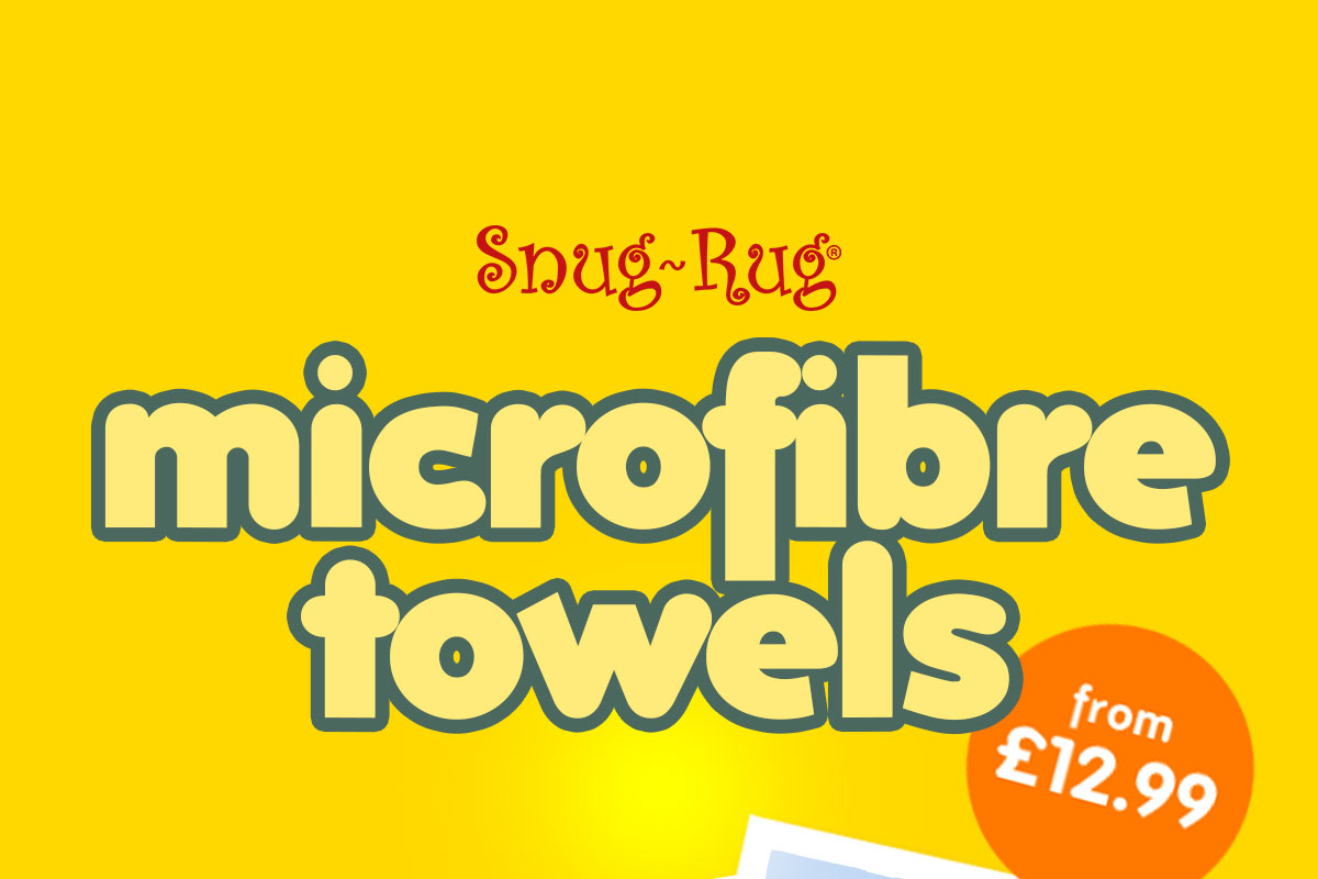 Snug-Rug Microfibre Towels, Compact, Lightweight and Super Absorbant - From 12.99
