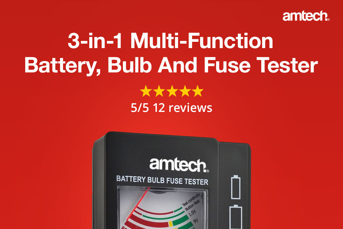 3-In-1 Multi-Function Battery, Bulb And Fuse Tester - Only 10.99