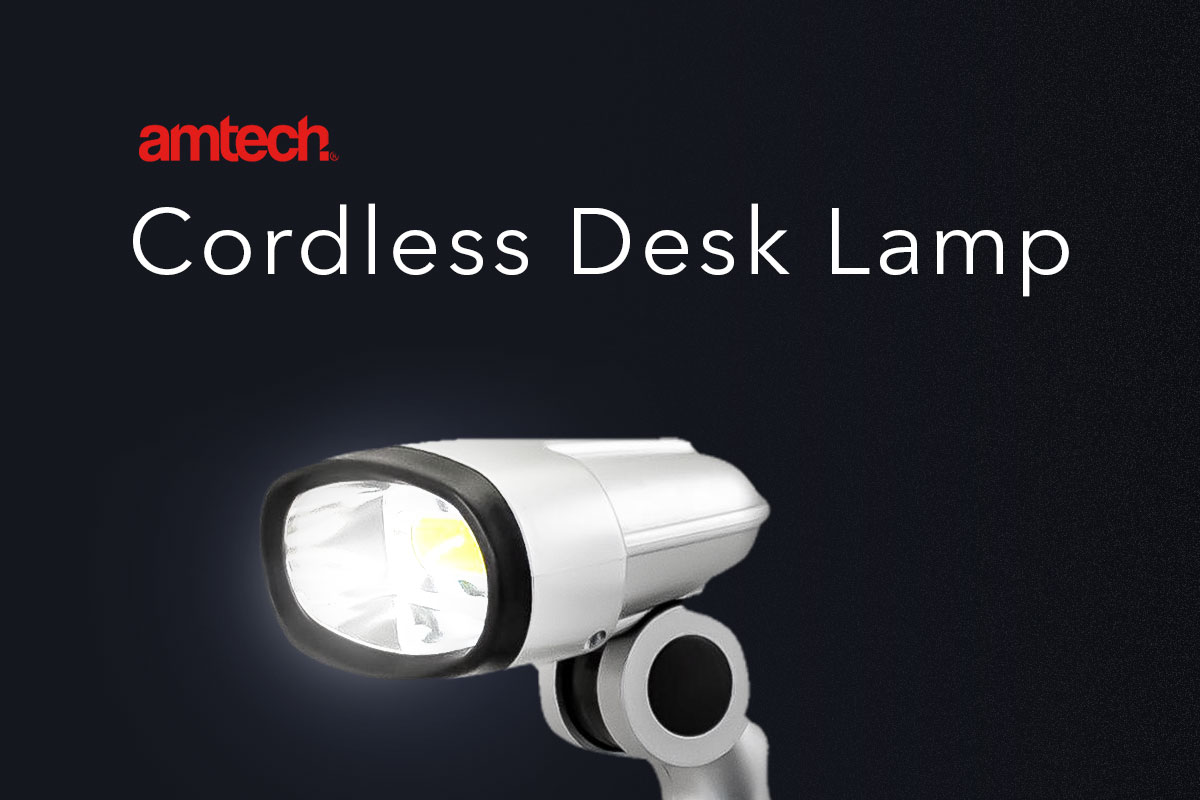 Amtech Cordless Desk Lamp / Worklight - Only 8.29